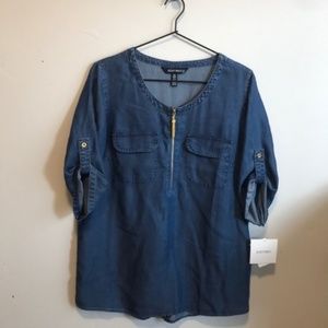 NWT Ellen Tracy Tencel Blouse